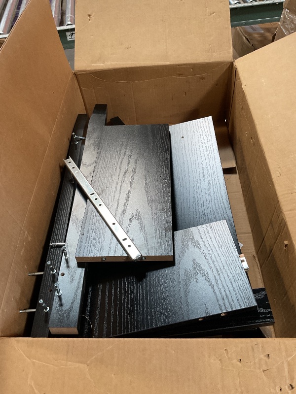 Photo 1 of **FOR PARTS ONLY / DAMAGED PIECES*** Apetaccat Fluted Nightstand, Farmhouse Night Stand with 1 Drawers, Mid Century Modern Side Accent Table,Bedside End Table for Bedroom, Living Room, Black