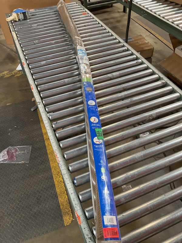 Photo 1 of **BENT FRAME**Coolaroo Outdoor Roller Shade with Wand - 95% UV Block Breathable Light Filtering Shade for Patio or Porch, Fade-Resistant, Mold-Resistant Easy-Clean Fabric, 8ft x 8ft, Walnut