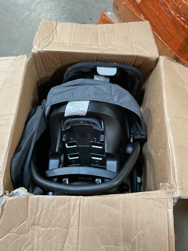 Photo 1 of ***UNKNOWN MISSING PIECES/DAMAGES*** Evenflo Pivot Xpand Modular Travel System with LiteMax Infant Car Seat with Anti-Rebound Bar (Sabino Gray)