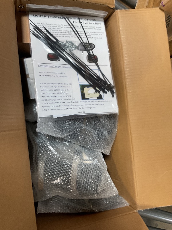 Photo 3 of VPAHub EZGO TXT FREEDOM 2014+ LED Street Legal Light Kit 48V, LED headlight, taillight, Upgraded wiring harness, Deluxe turn signal switch,Horn, Steering wheel cover