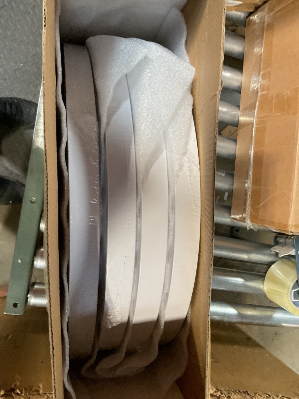 Photo 1 of 4PK 15.8 Inch LED Flush Mount Ceiling Light, 32W, 3480LM, 3000K/4000K/6000K CCT Selectable, White Ultra-Slim LED Ceiling Light Fixtures, Low Profile Round Flat Panel Light for Bedroom,Kitchen,Hallway