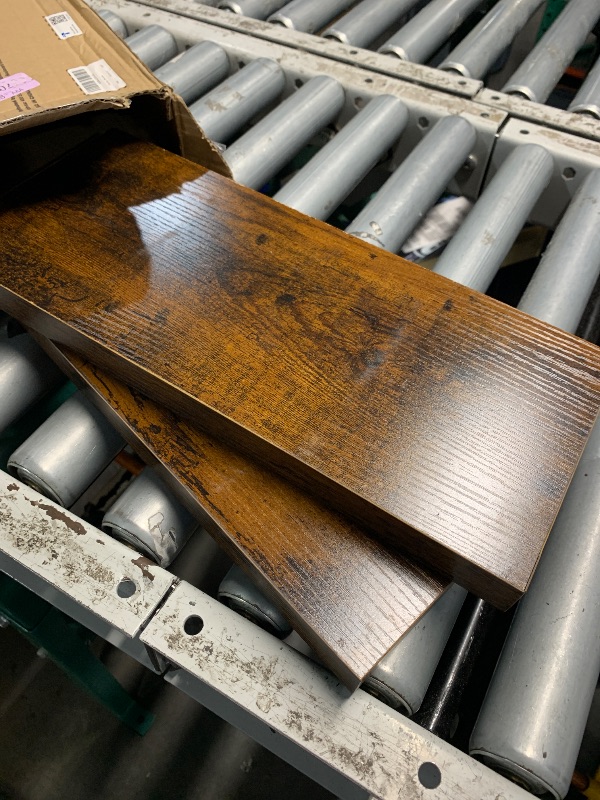 Photo 1 of (used)(incomplete)BAYKA Floating Shelves Bathroom for Wall – Shelf Over Toilet Farmhouse Rustic Wood for Bedroom