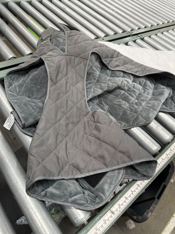 Photo 1 of (BAGGED) (USED/FAIR) HCHYEY Weighted Dog Vest, Tactical Weight Coat with Beads for Dogs Anxiety- Relieve Stress, Build Muscle & Optimize Health, Premium Heavy Duty Dog Training Jacket for Exercise and Strength (Grey, XL)