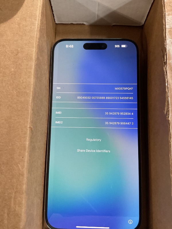 Photo 1 of ***(PARTS ONLY/ACCOUNT LOCKED/ NON FUNCTIONAL)***Apple iPhone 15 Pro Max, 256GB, Natural Titanium - Unlocked (Renewed)