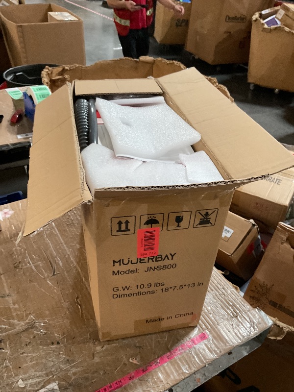 Photo 1 of (PARTS) (NOT FUNCTIONAL) Upholstery Carpet Cleaner, MUJERBAY® 12Kpa Portable Spot and Stain Cleaner, Easy Move with Universal Wheels & Handle, 1.18-inch Deep Cleaning Machine for Couch, Stairs, Car and Pet Messes.Red