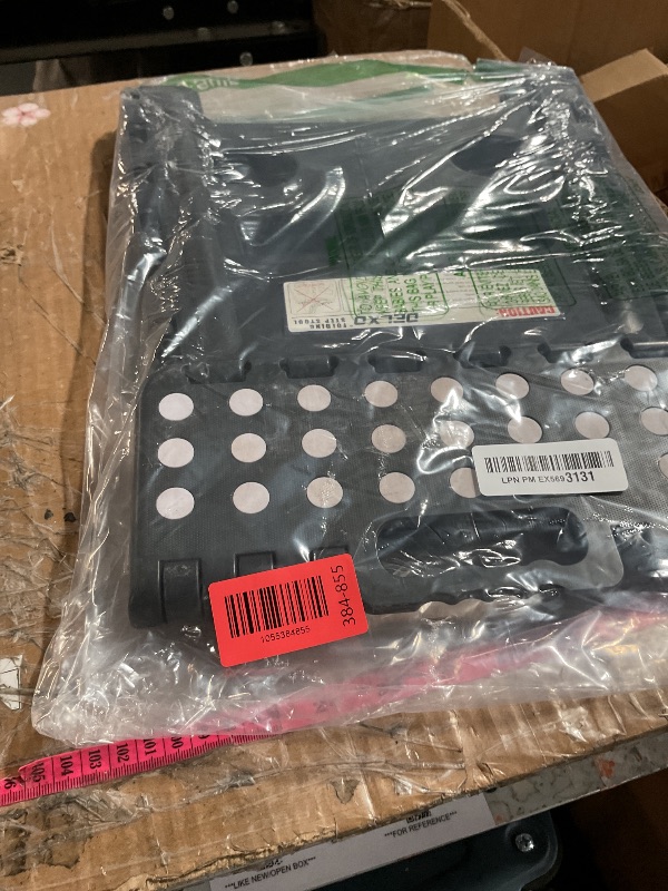 Photo 1 of ***(HEAVILY USED/ MINOR DAMAGE)***Delxo Folding Step Stool, 13 inch Non-Slip Foldable Stools Up to 300 LBS, Step Stool with Handle, Lightweight for Kitchen, Bathroom, Bedroom, Garden, Black, 1PC