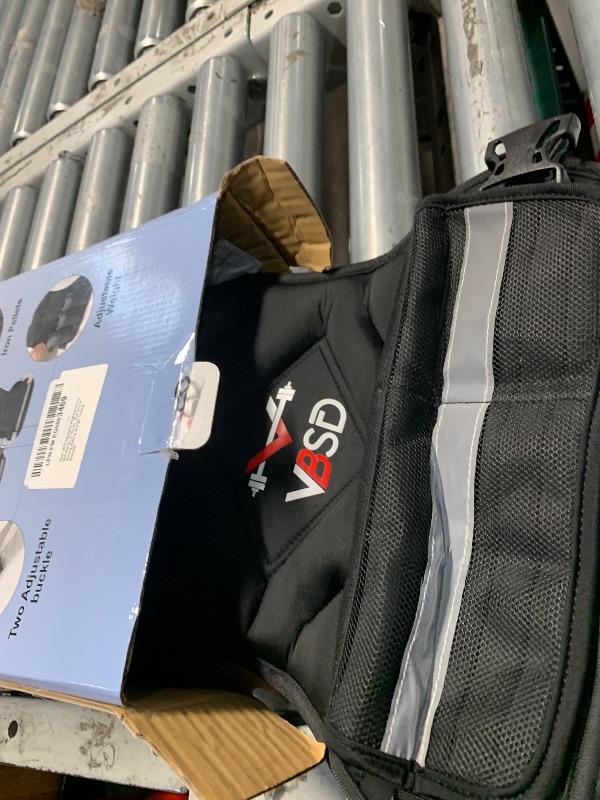 Photo 1 of (USED/FAIR) (MISSING WEIGHTS) (VEST ONLY) VBSD Adjustable Weighted Vest for Women Men 4-10lb Vest with 6 Ironsand Weights Body Weight Vest with Reflective Strip for Running Walking Strength Training Workouts