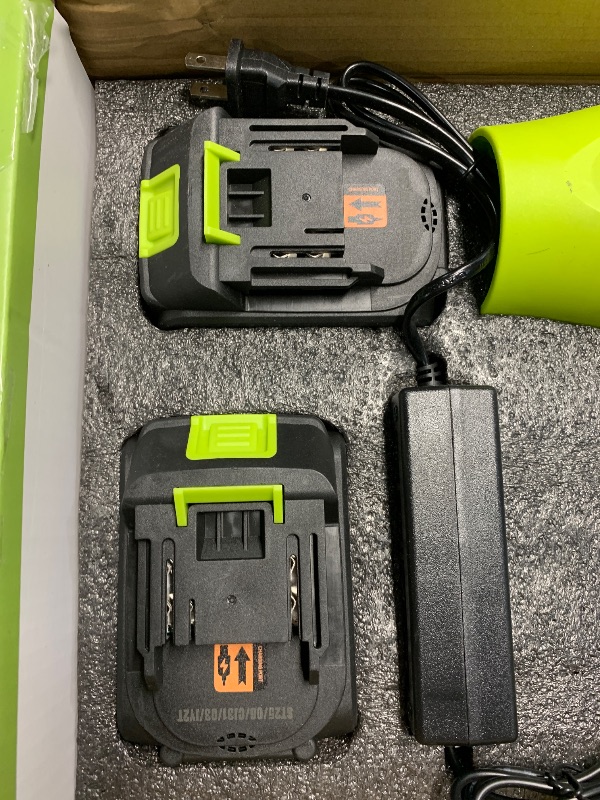 Photo 1 of (sold for parts only) Saker Cordless Leaf Blower Portable Dust Cleaner Handheld Blowers 2 x 4.0Ah Batteries 180000 RPM Air Duster with Adjustable Speed 