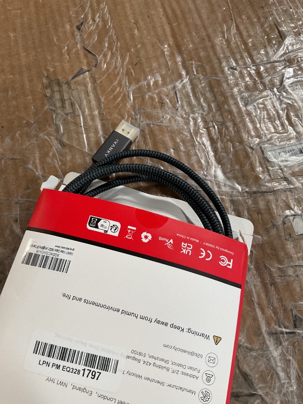 Photo 1 of VESA Certified DisplayPort Cable, iVANKY 6.6ft DP Cable 1.2, [4K@60Hz, 2K@165Hz, 2K@144Hz], High Speed Gold-Plated Display Port to Display Port Cable, for Gaming Monitor, Graphics Card, TV, PC, Laptop