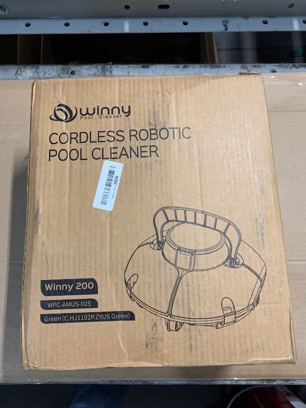 Photo 1 of (2025 Upgrade) Cordless Robotic Pool Cleaner, Lasts 80 Min, Automatic Vacuum for Above-Ground Pools up to 645 Sq.ft,Portable, Self-Parking (Light Green)