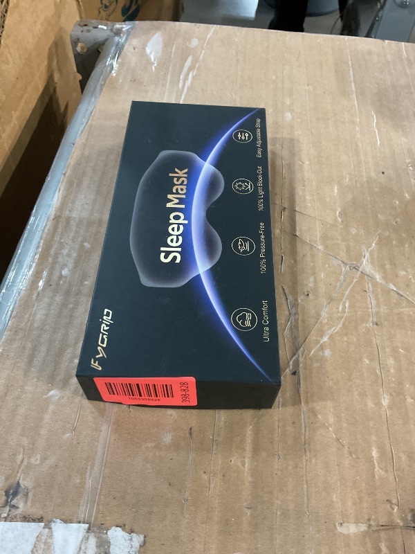 Photo 1 of ** factory sealed **Fygrip 3D Cooling Eye Mask Sleep Mask for Men & Women, 100% Pressure-Free & Light Block-Out Eye Mask for Sleep with Easy Adjustable Strap, Night Eye Cover for Travel, Black