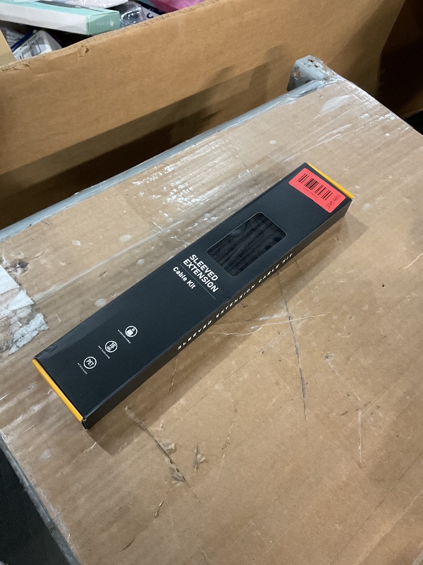 Photo 1 of ** factory sealed**EZDIY-FAB 12VHPWR PSU Cable Extension Kit for RTX 50/40 Series,16AWG PCIE 5.0 Power Supply Cable Extension- 1x 24 Pin ATX /2X 8Pin (4+4) EPS / 1x12+4 Pin GPU,Sleeve Cable 300MM with Combs-Black