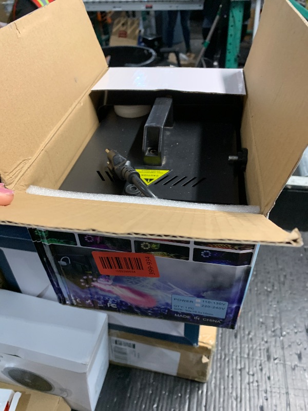 Photo 1 of (missing remote) TOMSHUB 600W Fog Machine with Disco Ball & 13-Color LED Lights, 2000CFM High-Output Smoke Machine