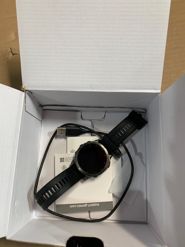 Photo 1 of **FOR PARTS ONLY** 
Garmin EPIX Gen 2, Sapphire, Black, Titanium, NA - (Renewed)