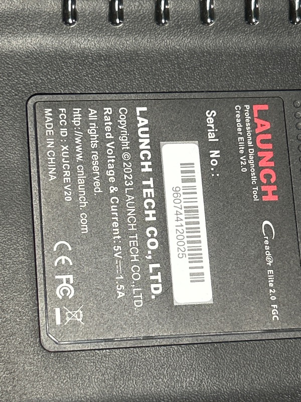 Photo 1 of LAUNCH X431 Creader Elite 2.0 FGC OBD2 Scanner, Bi-Directional Scan Tool for Ford/GM/Chrysler Series, ECU Coding, Lifetime FR-EE Update, All System Diagnostic, 100+ Services, Full OBD2 Code Reader