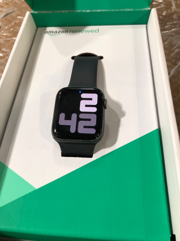 Photo 1 of **** see notes LOCKED ** Apple Watch Ultra [GPS + Cellular 49mm] Titanium Case with Midnight Ocean Band, One Size (Renewed Premium)