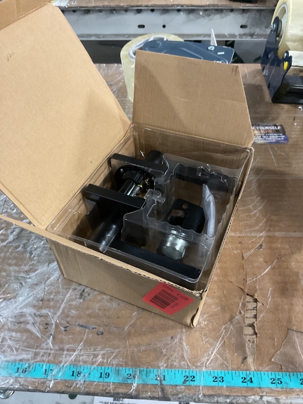 Photo 1 of (missing pieces) Kwikset Halifax Entry Door Handle with Lock and Key, Secure Keyed Reversible Lever Exterior, For Front Entrance and Bedrooms