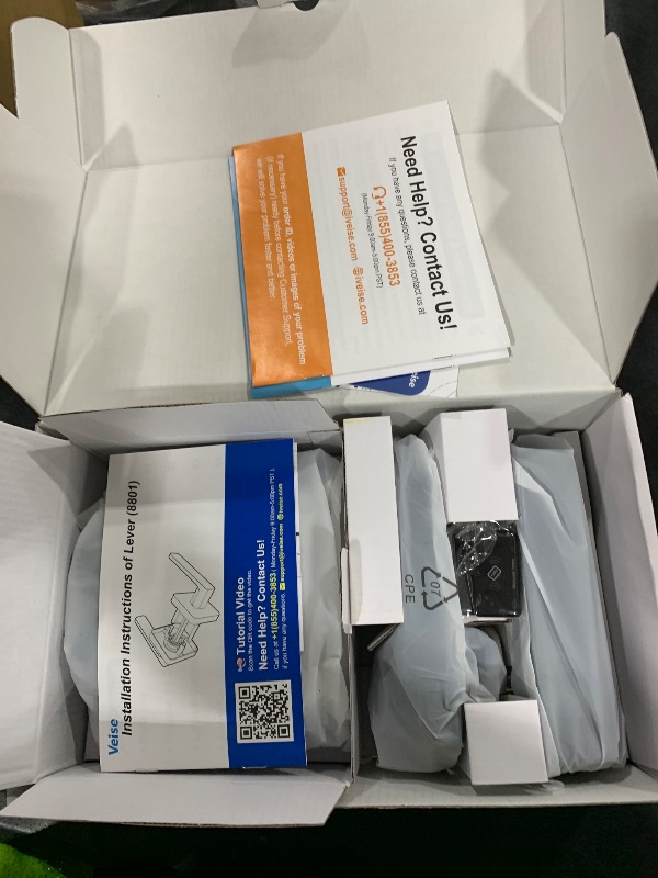 Photo 1 of Veise VE06-L Smart Locks with 2 Lever Handle Set, App Control, Keyless Entry Deadbolt for Front Door, Electronic Digital Touchscreen Keypad, Auto Lock, Waterproof, Easy Installation, Matte Black