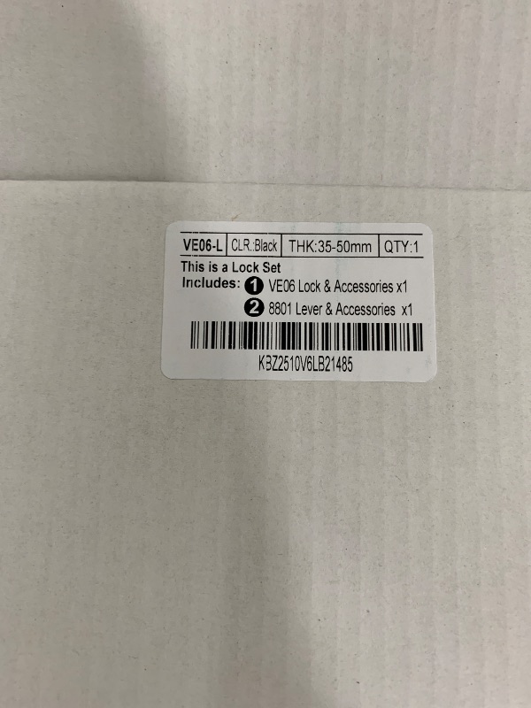 Photo 1 of Veise VE06-L Smart Locks with 2 Lever Handle Set, App Control, Keyless Entry Deadbolt for Front Door, Electronic Digital Touchscreen Keypad, Auto Lock, Waterproof, Easy Installation, Matte Black