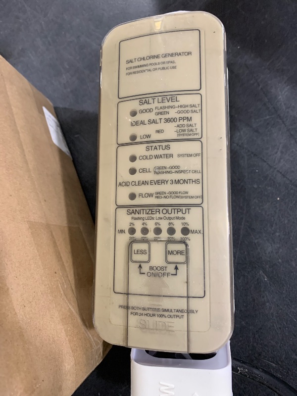 Photo 1 of 520555 Salt Chlorine Generator Cell, Suitable for Pools Up to 40,000 Gallons, Includes 15' Cable 2" PVC Unions