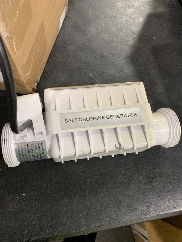Photo 1 of 520555 Salt Chlorine Generator Cell, Suitable for Pools Up to 40,000 Gallons, Includes 15' Cable 2" PVC Unions