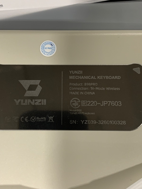 Photo 1 of YUNZII B98 PRO QMK/VIA Wireless Mechanical Gaming Keyboard, 96% Layout with Numpad and Cute Cat Knob, BT/2.4G/USB-C, Pre-Lubed Switch Hot Swap Gasket, RGB for Win/Mac (Beige, Milk V2 Linear Switch)
