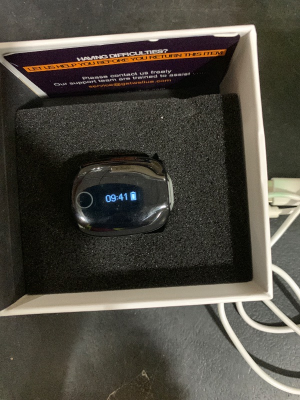 Photo 1 of Wellue O2Ring-S Oxygen Monitor with Vibration Reminder, Bluetooth Pulse Oximeter Tracks SPO2 and Pulse Rate, 24 hrs Battery Life, 4*10 Hours Built-in Memory, Rechargeable Pulse Ox with Free PC & APP