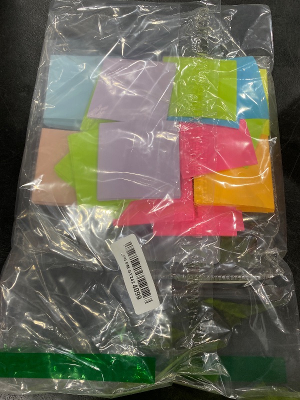 Photo 1 of (18 Pads) Pop Up Sticky Notes 3x3 Refills, Strong Adhesive Memo Pad Bulk with 9 Bright Colors, Suitable for Home, Office, School, Clean Removal