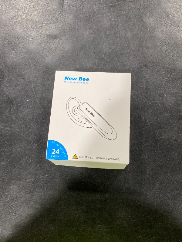 Photo 1 of [2 Pack] Bluetooth Earpiece Wireless Handsfree Headset V5.0 24 Hrs Driving with Mic 60 Days Standby Bluetooth Headset for iPhone Android Samsung Driver