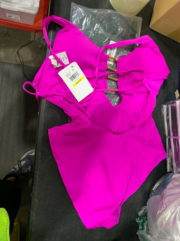 Photo 1 of BECCA Color Code - Women's One Piece Swimsuit, Adjustable, Bathing Suits for Women, Hibiscus, Medium