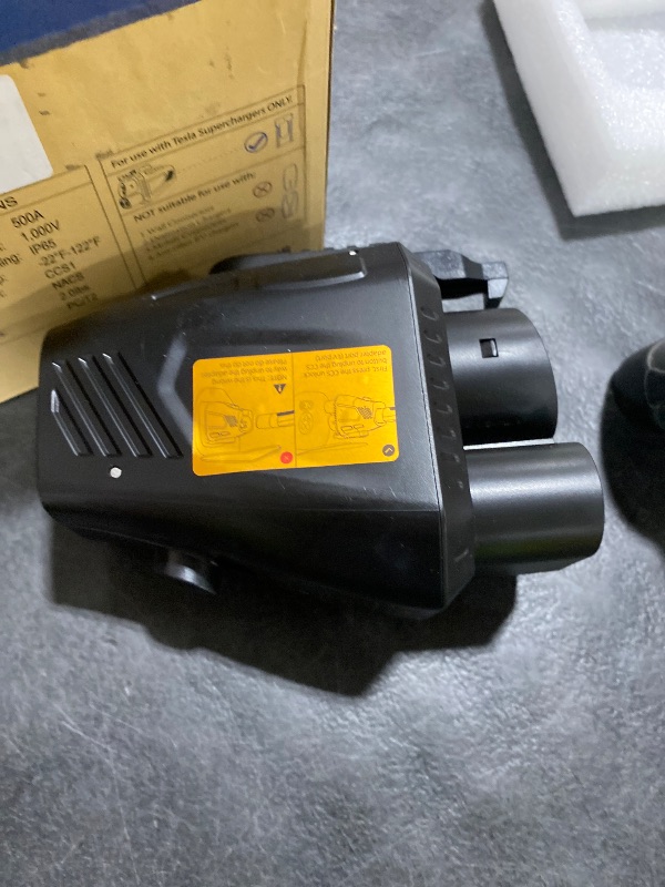 Photo 1 of FOCSPROD for NACS to CCS1 Charger Adapter, Max 500A 1000V Fast Charge NACS to CCS Adapter, CCS1 Electric Vehicle Charging Compatible with Tesla Superchargers -UL 2252