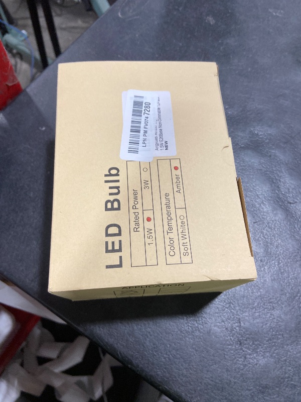 Photo 1 of **PARTIAL SET ONLY** Angyues Amber Sleep Light Bulb, Blue Light Blocking 15 Watt Equivalent Bulb A15 1800K Amber Light E26 120V LED Bulb, Low Wattage Bulb Non-Dimmable