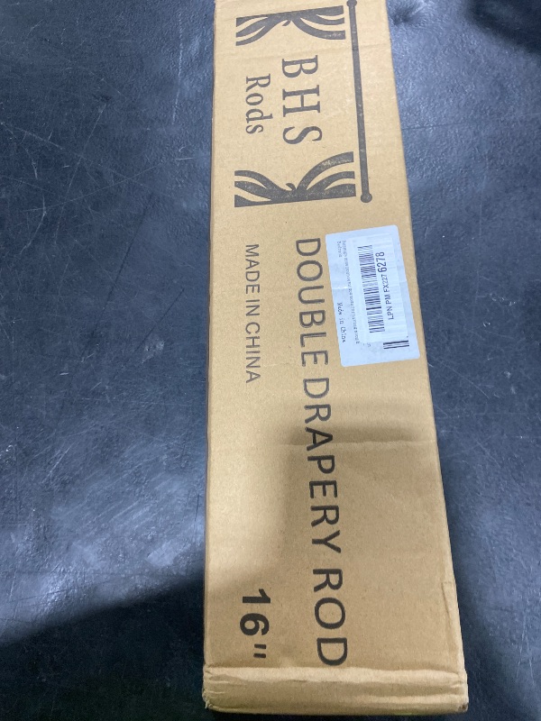 Photo 1 of 1 Inch Modern Silver Double Curtain Rod Set - Tension rods for windows 28 to 48 inchs with Octagonal Crystal Finial -BHSRODS Home Double Window Rods for Living Room & Bedroom