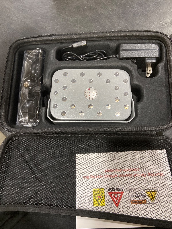 Photo 1 of EMR-TEK Firefly Portable Red Light Therapy for Face & Body | Blend of Red (630nm 670nm) & Near-Infrared (830nm) Light | First-Ever Cordless COB Red Light Device | Flicker-Free, Travel Case Included