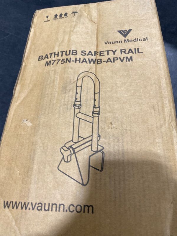 Photo 1 of Vaunn Medical Bathtub Handle Grab Bar and Safety Rails for Seniors, Height Adjustable Tub Handles