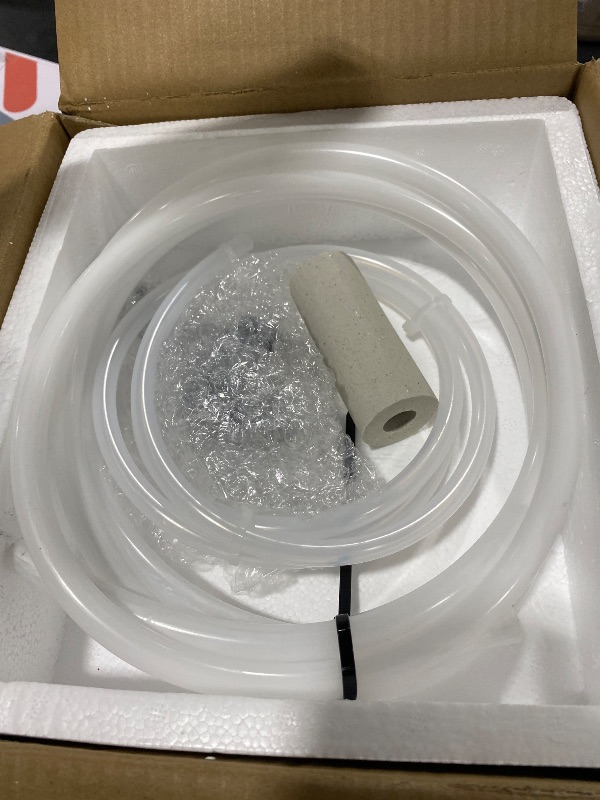 Photo 1 of Crispaire Diaphragm Metering Pump for Chemical Laboratory Dosing 30 GPD (4.72 LPH) 100 PSI Adjustable Flow PVC Liquid End with Ceramic Ball Valves Includes Suction & Discharge Tubing 3/8" Ports