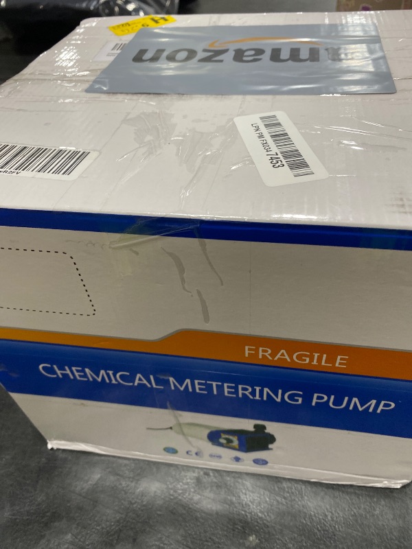 Photo 1 of Crispaire Diaphragm Metering Pump for Chemical Laboratory Dosing 30 GPD (4.72 LPH) 100 PSI Adjustable Flow PVC Liquid End with Ceramic Ball Valves Includes Suction & Discharge Tubing 3/8" Ports