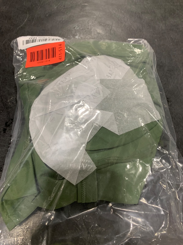 Photo 1 of ZAFUL Tankini Swimsuits for Women Tummy Control High Waisted Twist Front Ruched Two Piece Bathing Suit 0-Green XL