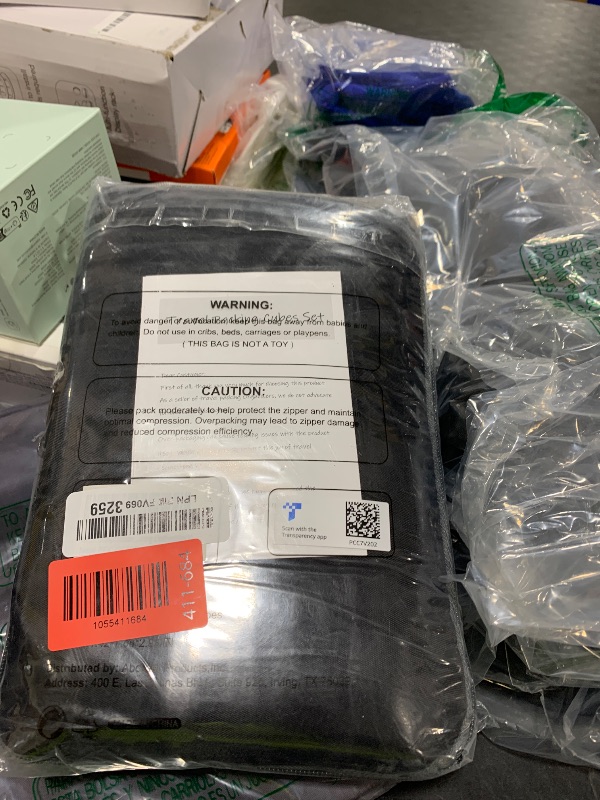 Photo 1 of 10 Set Compression Packing Cubes for Travel Essentials,Compressible Expandable Packing Cubes for Suitcase,OlarHike Luggage Organizer Bags for Travel,Handy Helper for Organizing Clothes(Black)