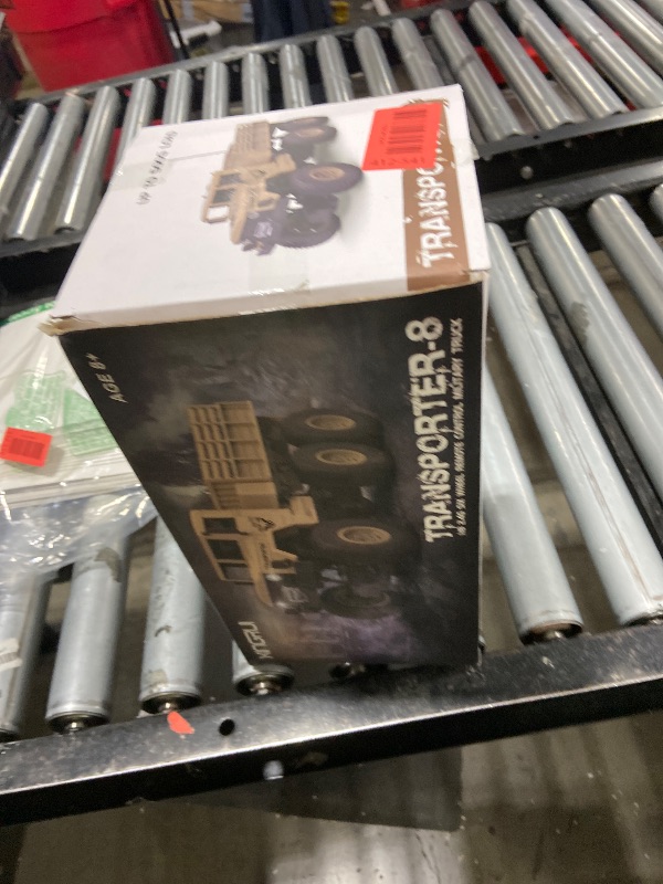 Photo 1 of XINGRUI 1:18 RC Military Truck, 50 Min Playtime Remote Control Car, 2.4Ghz 4WD Off-Road Vehicle, All Terrain Toy with LED Lights, Gift for Boys Girls Ages 6+