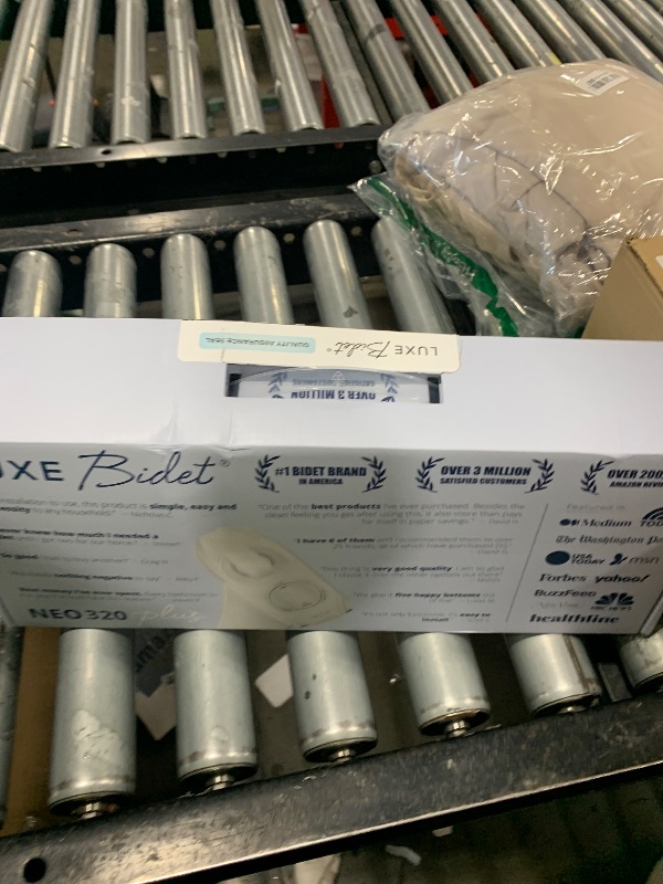 Photo 1 of LUXE Bidet NEO 320 Plus - Warm Water, Dual Nozzle, Non-Electric Bidet Attachment for Toilet Seat, Patented Slide-In Install, 360° Self-Clean, EZ-Lift to Clean, Feminine & Rear Wash (White)