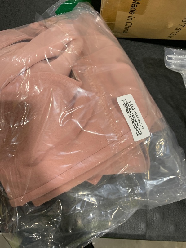 Photo 1 of VFSHOW Womens Ruffle One Shoulder Strap Ruched Formal Prom Wedding Maxi Dress V Neck Elegant Split Cocktail Evening Long Gown (Sparkly Blush Pink, Medium) 10532 PIK M