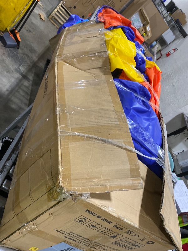 Photo 1 of 16x12FT Commercial Grade Bounce House Castle Inflatable, (Heavy Duty PVC), (1100w Blower)- 2 Slide, Ball Pit, Basketball Hoop, Obstacle-Bouncy House for Big Kid 5-12, Outdoor Party Toy Pool Backyard