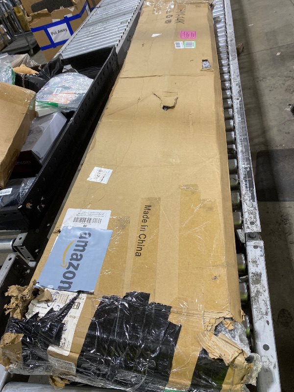 Photo 1 of Lutown-Teen King Size Canopy Bed Frame, Four Poster Metal Canopy King Size Bed Frame, Heavy Duty Mattress Foundation with Underbed Storage, No Box Spring Needed, Easy Assembly, Black