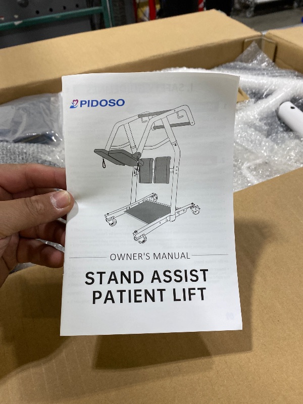 Photo 1 of PIDOSO Sit to Stand Lift, Stand Assist Lift for Elderly, Patient Transfer Assist Devices with Belt for Home Care Use, 400 lbs Capacity