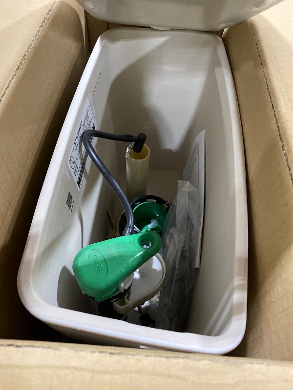 Photo 1 of TOTO Drake 1.28 GPF Toilet Tank with WASHLET+ Auto Flush Compatibility, Cotton White - ST776EA#01