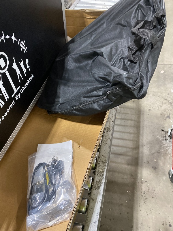 Photo 1 of JIYANG Portable Photo Booth Compatible with Any Ipad,Photo Booth Stand Shell with ChackTok PhotoBooth VIP Member and Flight Case,Free Custom Logo,Perfect for Parties,Wedding and Events(Black)