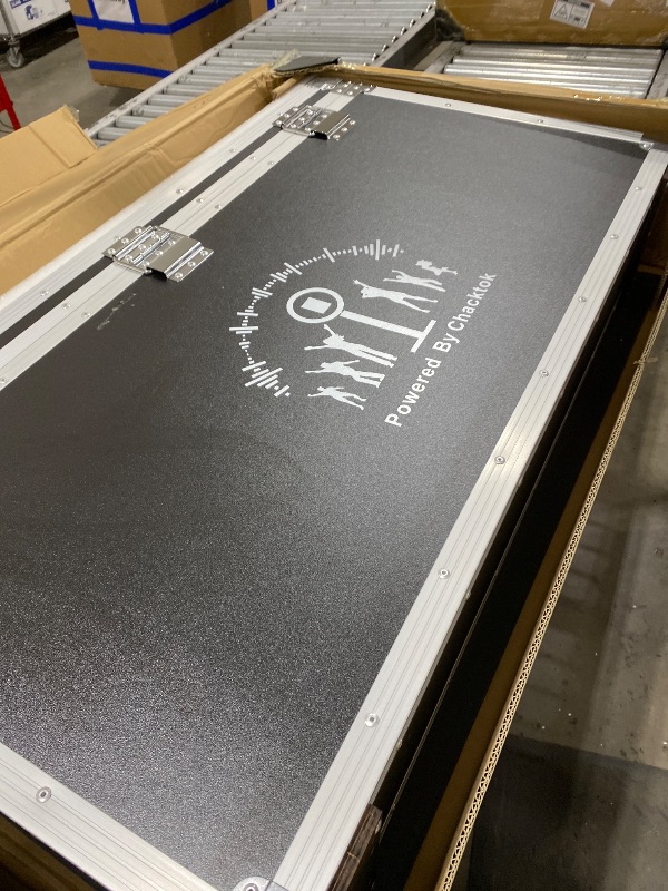 Photo 1 of JIYANG Portable Photo Booth Compatible with Any Ipad,Photo Booth Stand Shell with ChackTok PhotoBooth VIP Member and Flight Case,Free Custom Logo,Perfect for Parties,Wedding and Events(Black)