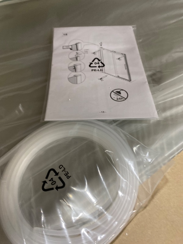 Photo 1 of 56-60" W x 76" H Frameless Single Sliding Glass Shower Doors Soft-Close with Buffer, Reversible Installation and 3/8"(10mm) ANSI Clear Tempered Glass, Matte Black
