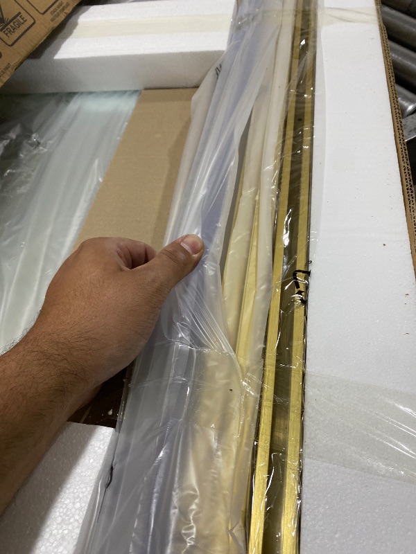 Photo 1 of 56-60" W x 76" H Frameless Single Sliding Glass Shower Doors Soft-Close with Buffer, Reversible Installation and 3/8"(10mm) ANSI Clear Tempered Glass, Matte Black
